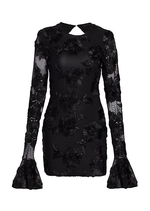 Floral Mesh Delight Dress