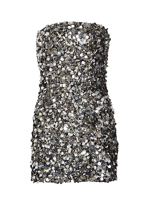 Dazzling Strapless Sequin Dress