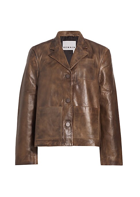 Chic Leather Blazer