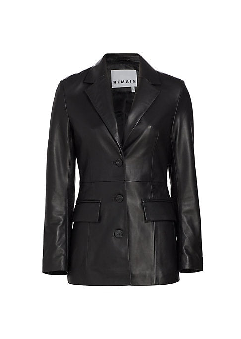 Chic Leather Blazer