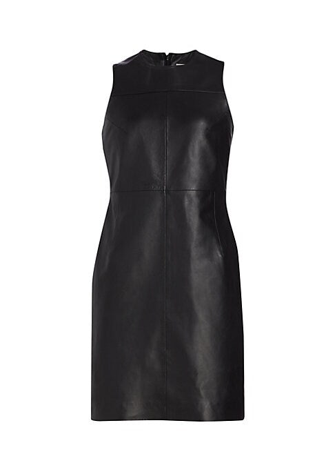 Edgy Leather Dress
