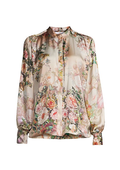 Floral Satin Chic Top