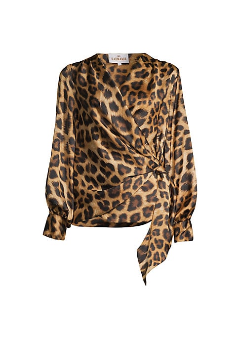 Leopard Luxe Draped Top