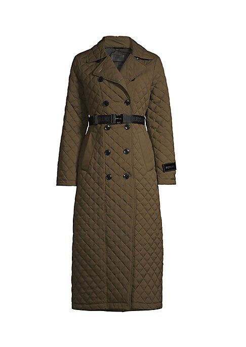 Quilted Elegance Trench