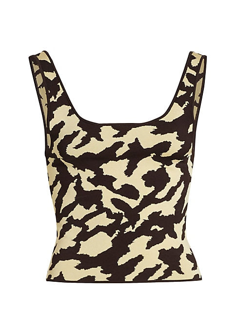 Painterly Squareneck Top