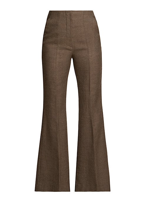 Flared Wool Trousers