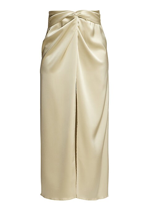 Elegant Satin Wrap Skirt