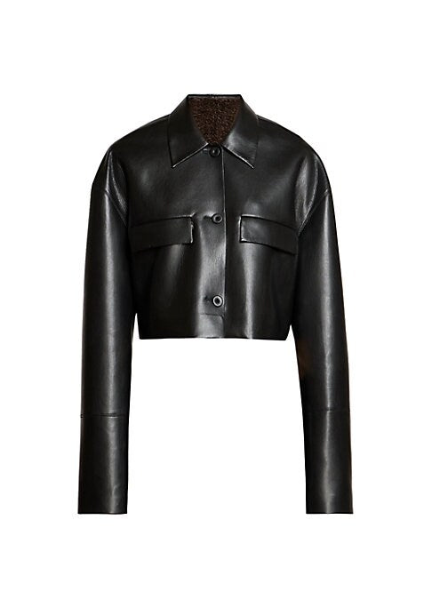 Chic Faux Leather Jacket