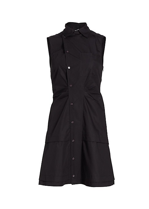 Tiered Poplin Dress