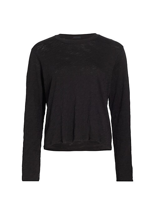 Raw Edge Long Sleeve Tee