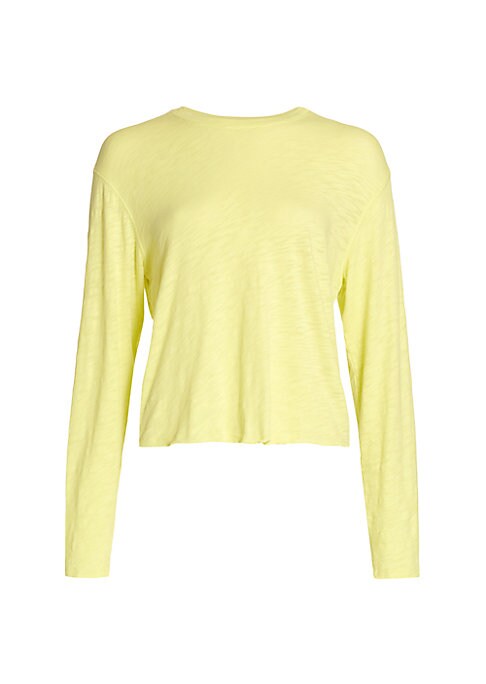 Raw Hem Long Sleeve Tee