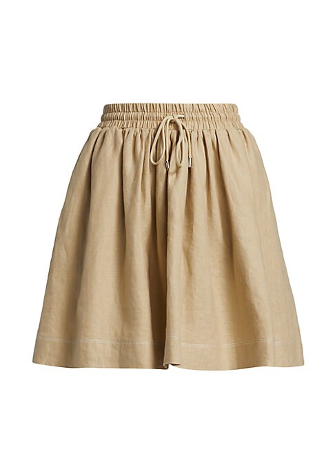 Linen Pleat Skirt