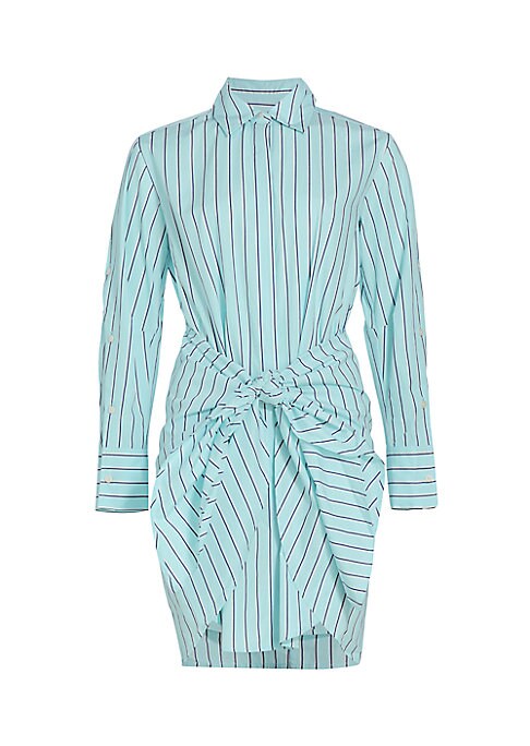 Striped Tie-Front Dress