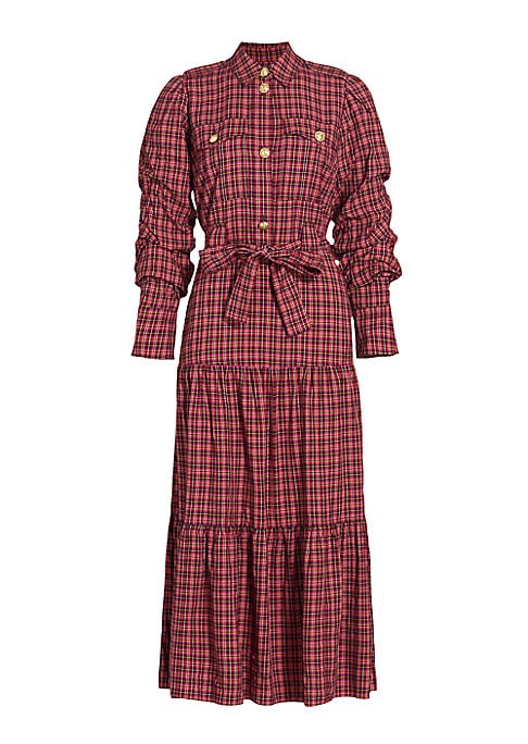 Chic Plaid Utility Dress