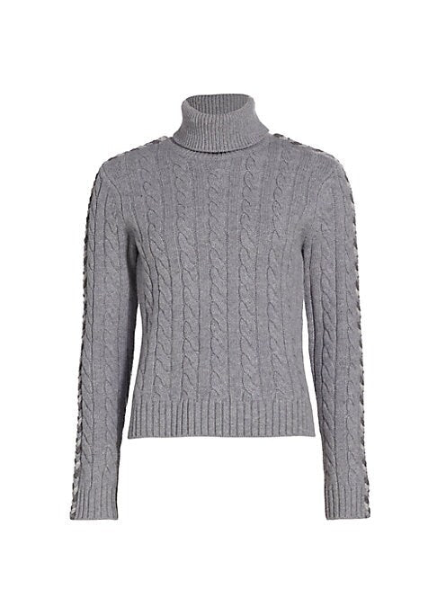 Cozy Braided Turtleneck Sweater