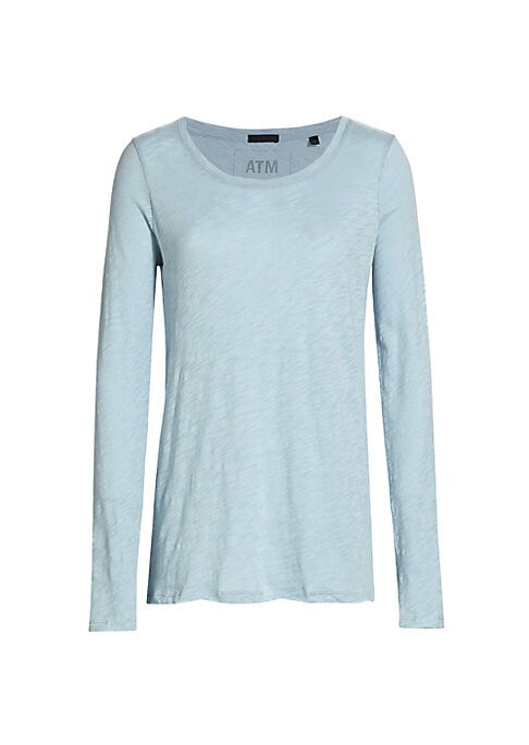 Raw Edge Long Sleeve Tee