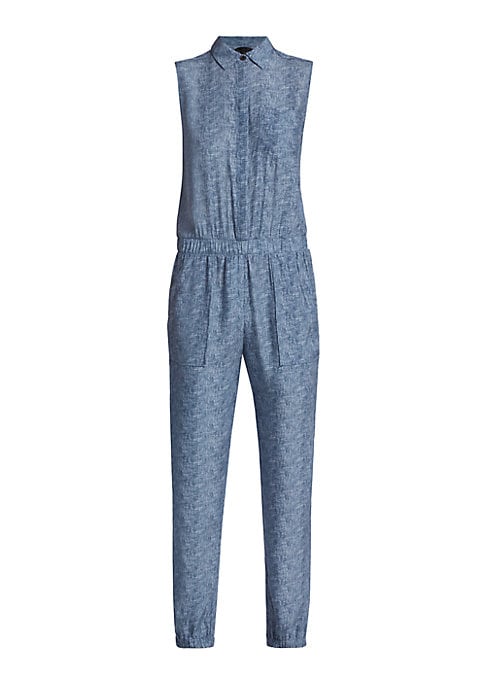 Chic Denim Utility Jumpsuit