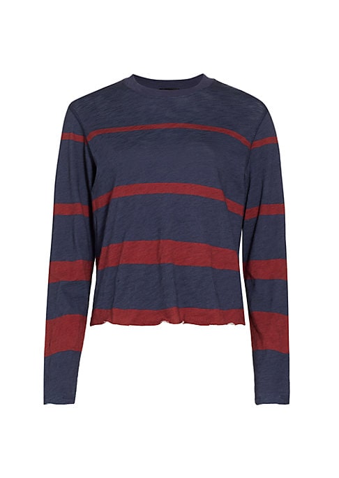 Charming Cropped Stripe Top