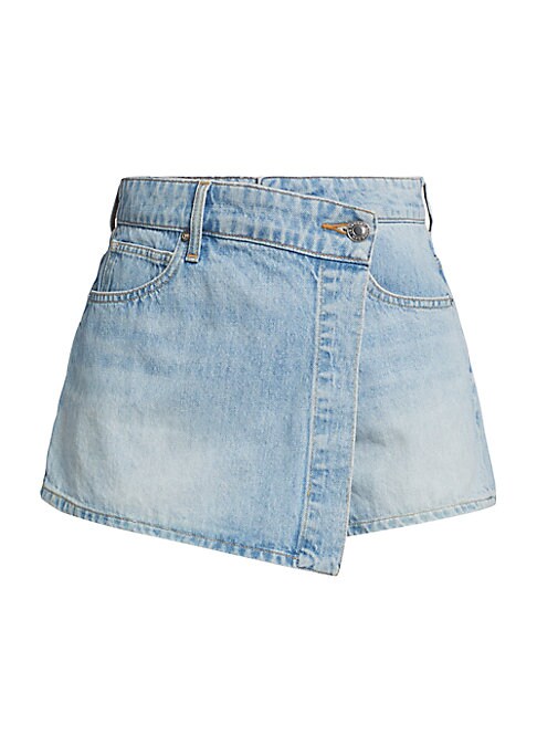 Asymmetric Denim Skort