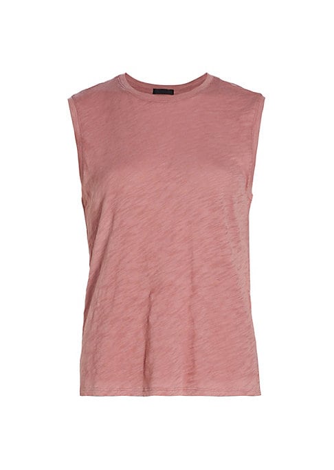 Chic Sleeveless Cotton Tee