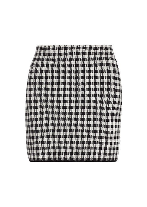 Chic Jacquard Mini Skirt