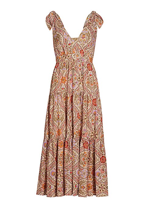 Floral Tie-Shoulder Dress