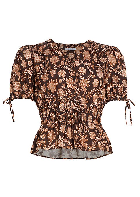 Floral Puff Sleeve Top
