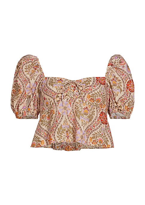 Floral Puff Sleeve Blouse