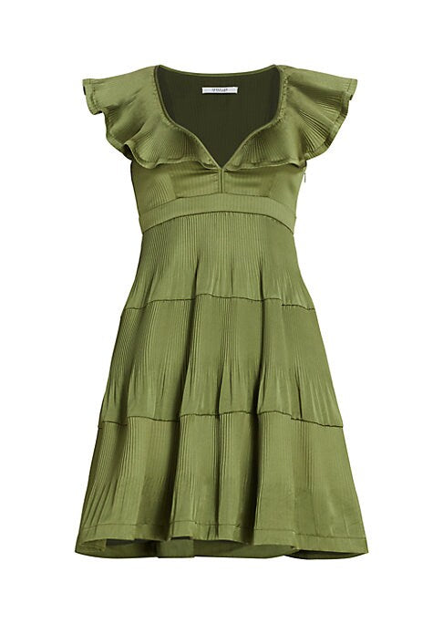 Satin Flutter Mini Dress