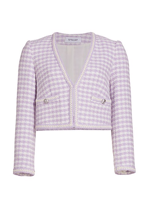 Chic Cropped Check Jacket