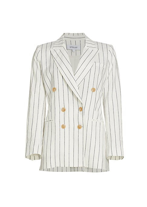Striped Linen Blazer Delight