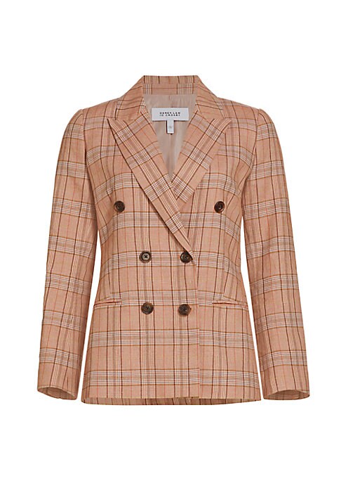 Plaid Peak Lapel Jacket