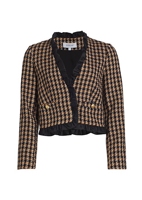 Romantic Ruffle Plaid Jacket
