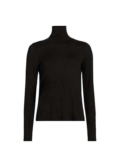 Chic Stretch Turtleneck Top