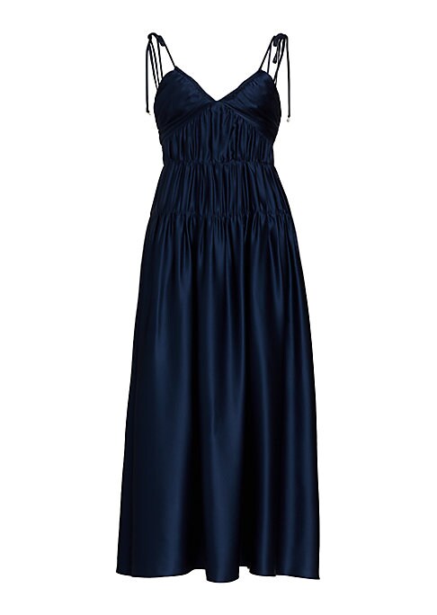 Ruching Glam A-Line Dress