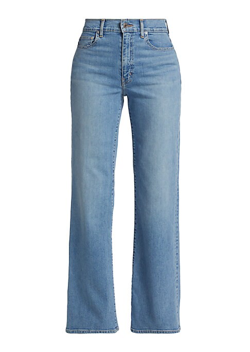 Stretchy Wide-Leg Denim