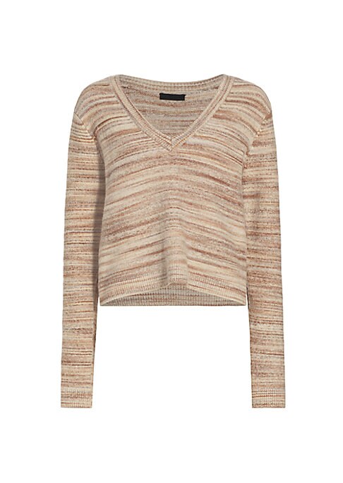Vibrant V-Neck Knit Sweater
