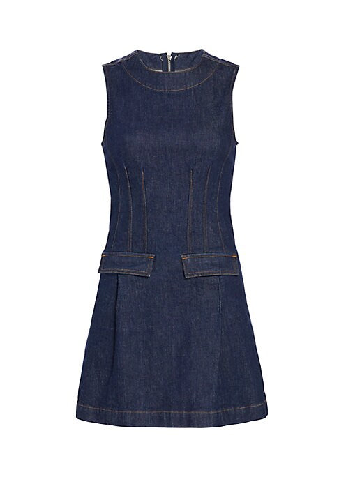 Denim Elegance Shift Dress
