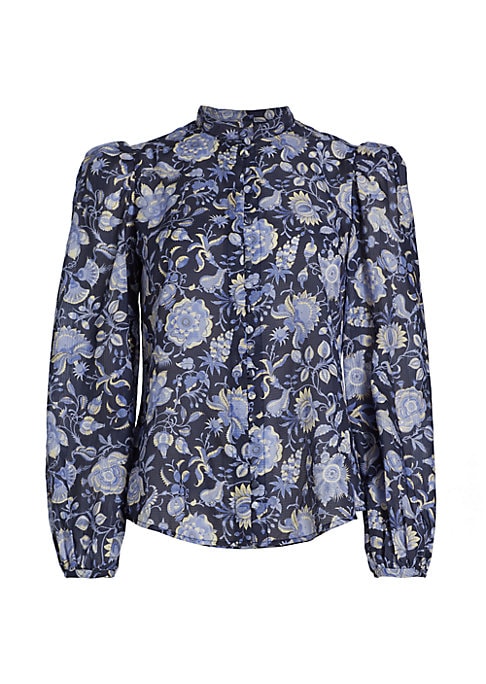 Floral Puff Sleeve Blouse