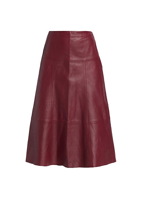 Luxe Flare Leather Skirt