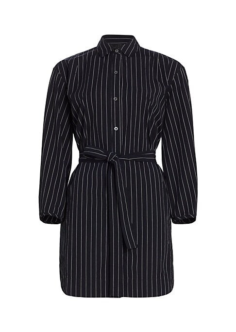 Striped Belted Mini Dress
