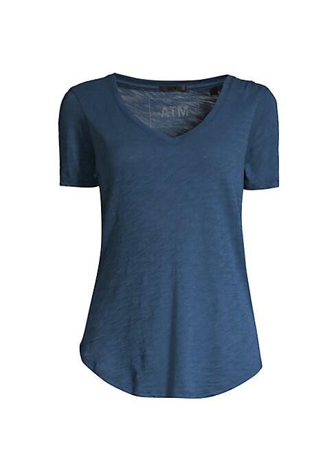 Soft Slub V-Neck Top