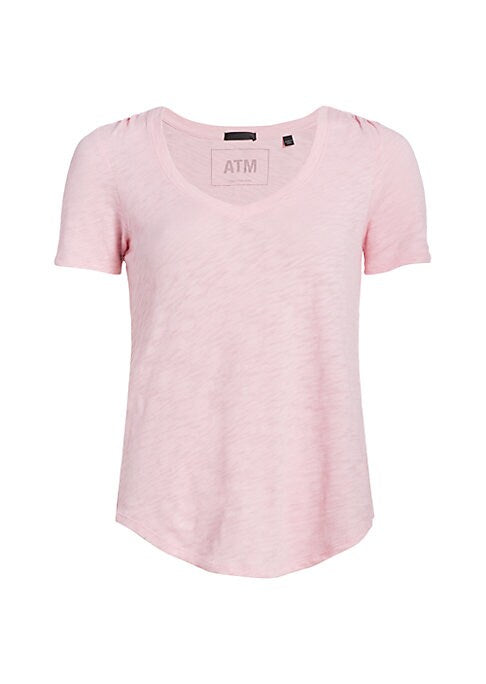 Soft Slub V-Neck Top