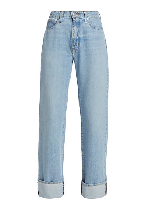 Cuffed Classic Straight Jeans