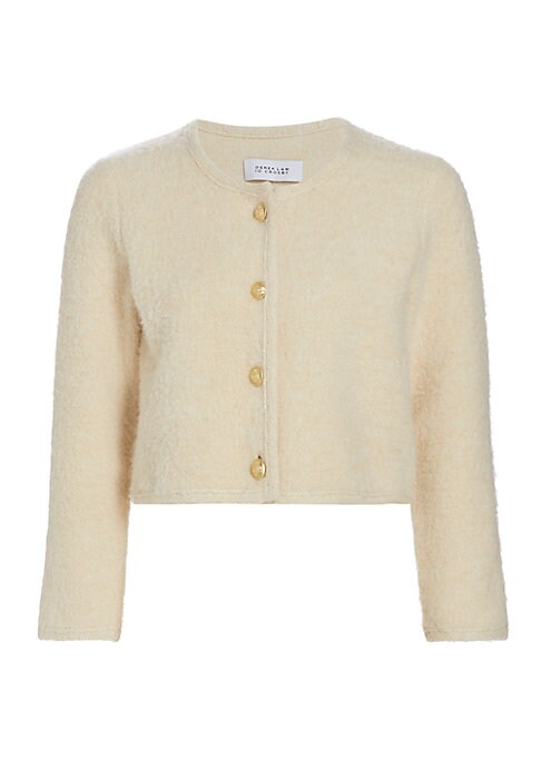 Gilded Button-Crop Sweater