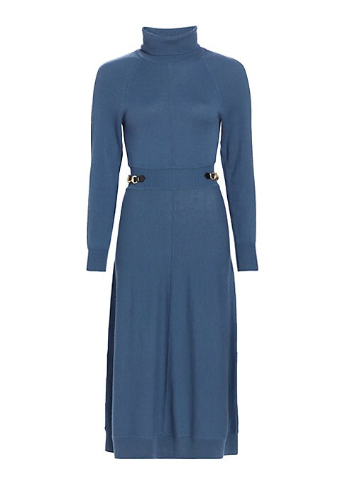 Equestrian Elegance Midi Dress