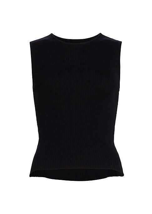 Ribbed Sleeveless Classic Top