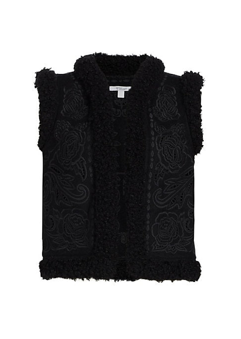 Floral Sherpa Vest