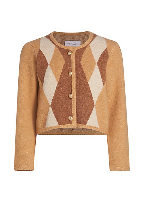 Diamond Knit Crew Cardigan