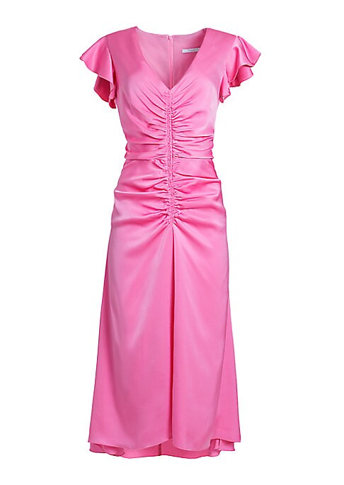 Lustrous Flutter Midi Dress